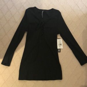 Design lab lace up top